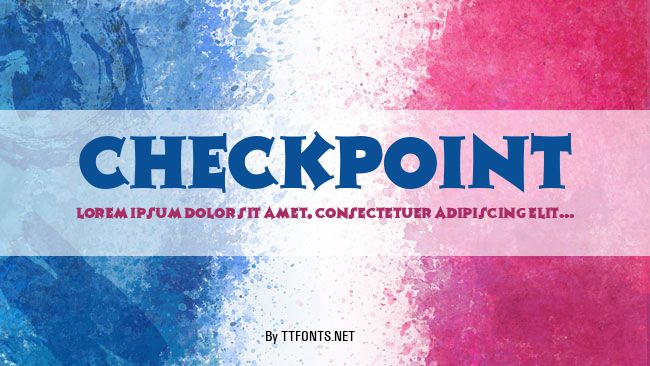 Checkpoint example