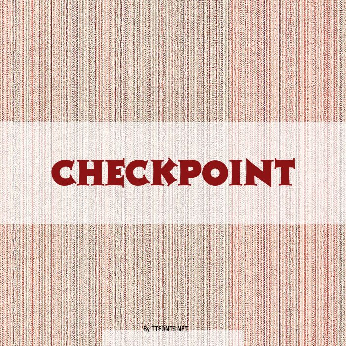 Checkpoint example