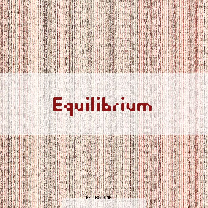 Equilibrium example