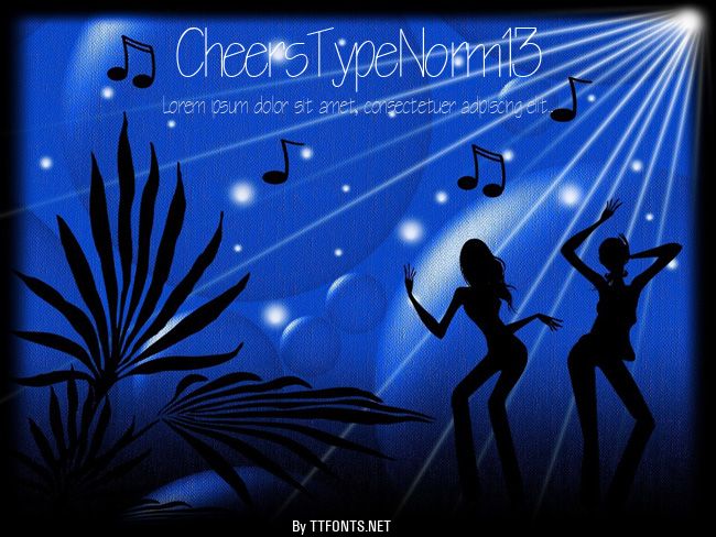 CheersTypeNorm13 example