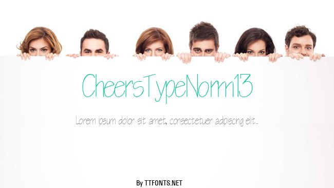 CheersTypeNorm13 example