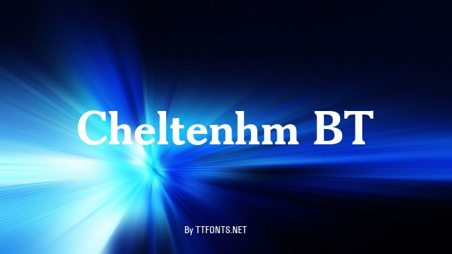 Cheltenhm BT example