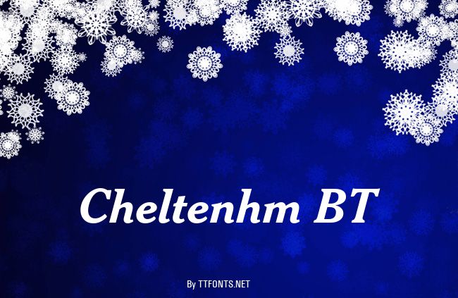 Cheltenhm BT example