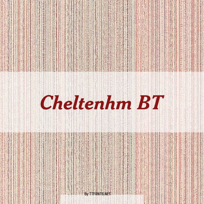 Cheltenhm BT example