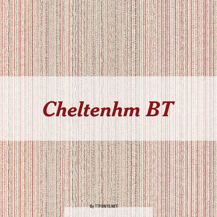 Cheltenhm BT example