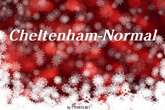Cheltenham-Normal example