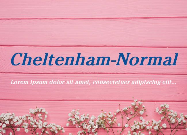 Cheltenham-Normal example