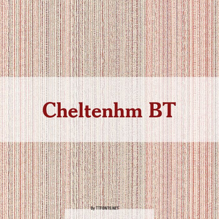 Cheltenhm BT example