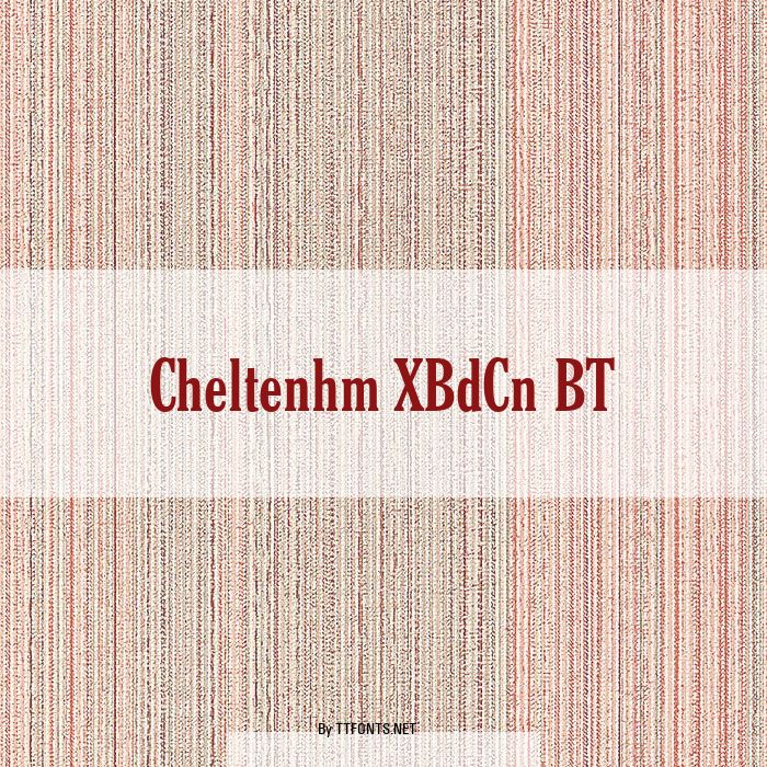 Cheltenhm XBdCn BT example