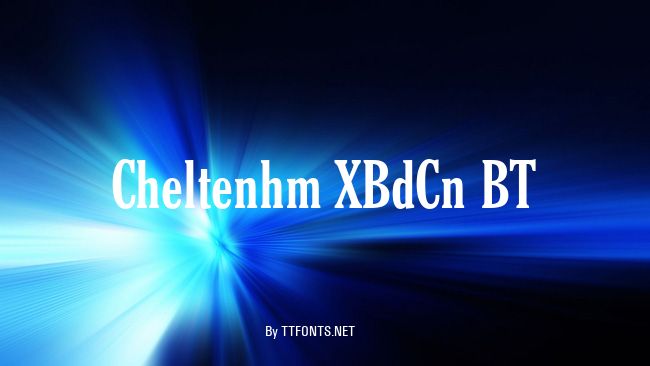 Cheltenhm XBdCn BT example