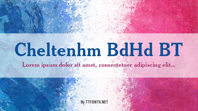 Cheltenhm BdHd BT example