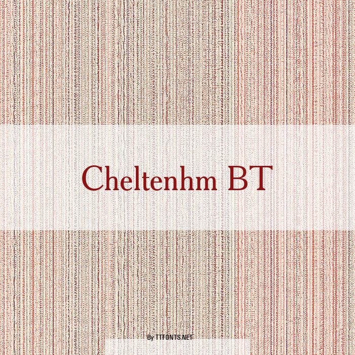 Cheltenhm BT example