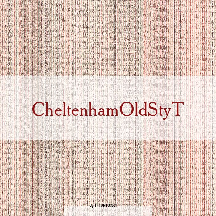 CheltenhamOldStyT example