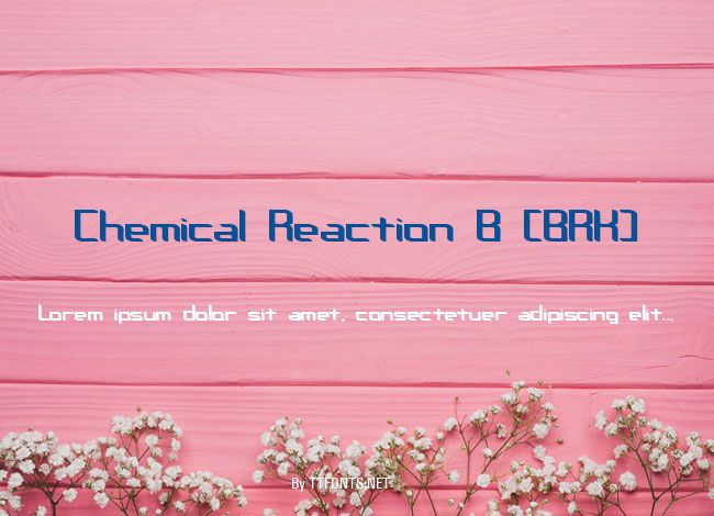 Chemical Reaction B (BRK) example