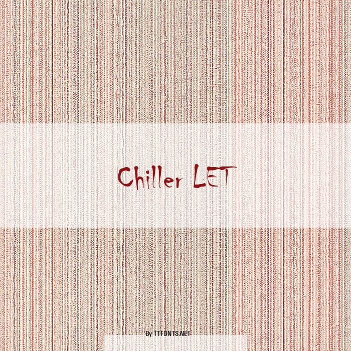 Chiller LET example