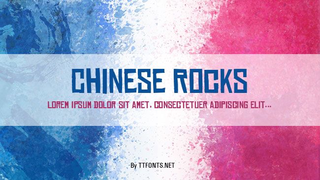 Chinese Rocks example