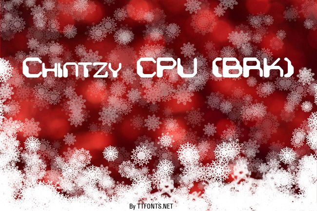 Chintzy CPU (BRK) example