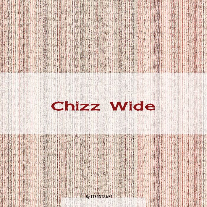 Chizz Wide example