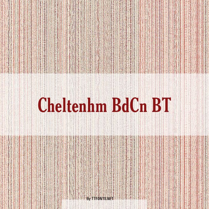 Cheltenhm BdCn BT example