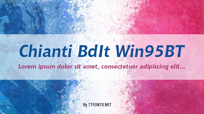 Chianti BdIt Win95BT example