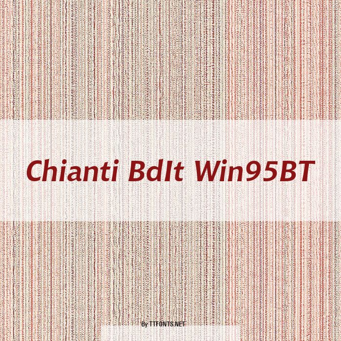 Chianti BdIt Win95BT example