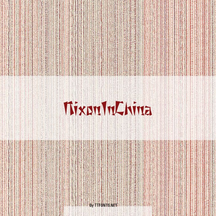 NixonInChina example