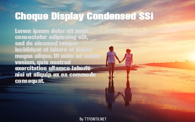 Choque Display Condensed SSi example