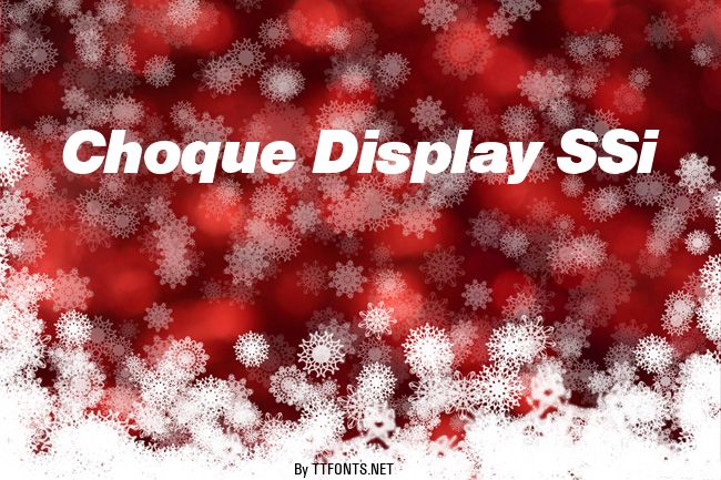 Choque Display SSi example