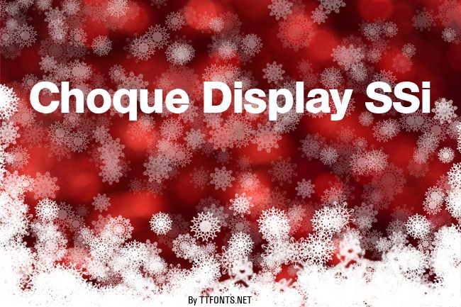 Choque Display SSi example