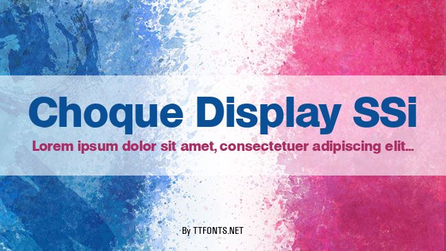 Choque Display SSi example