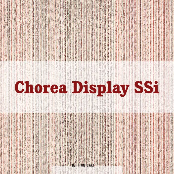 Chorea Display SSi example