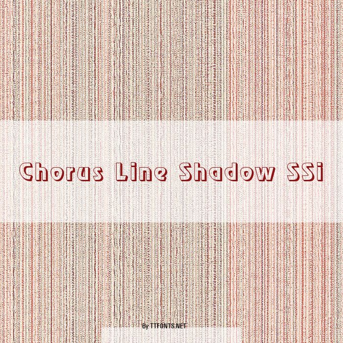 Chorus Line Shadow SSi example