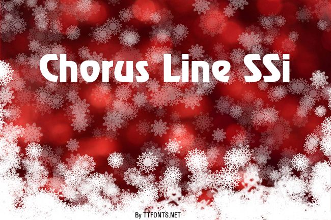 Chorus Line SSi example