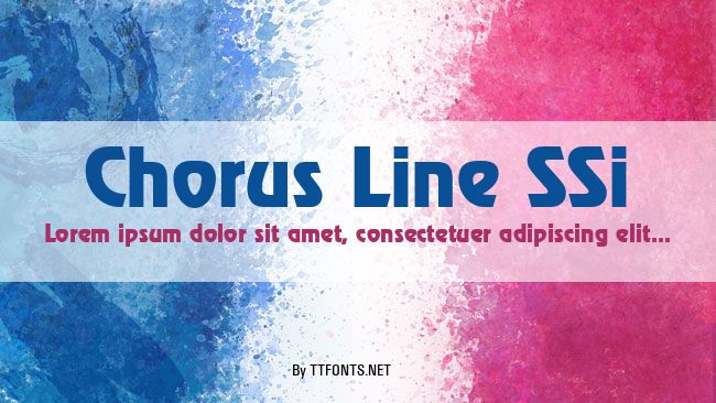 Chorus Line SSi example