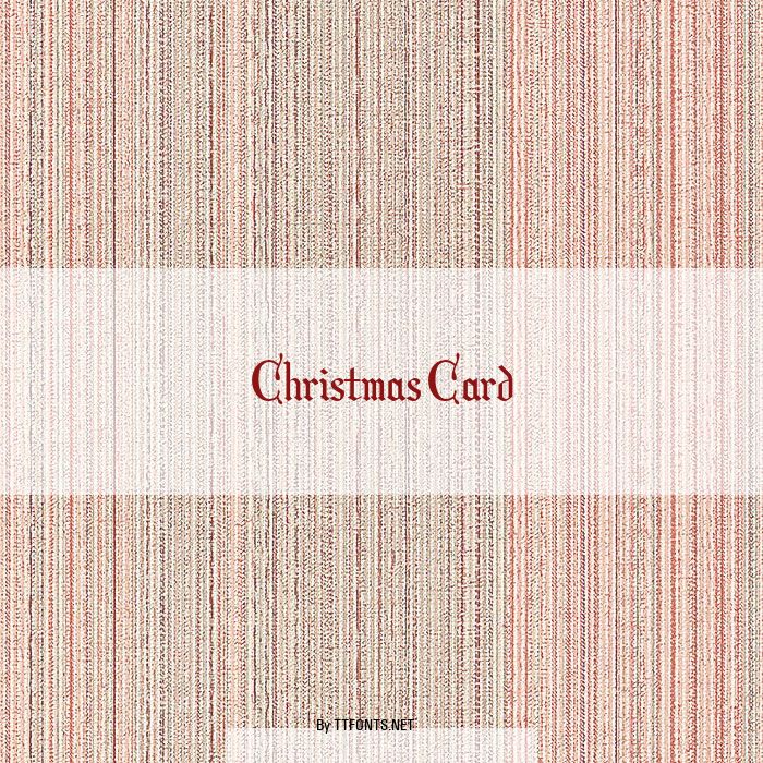 Christmas Card example