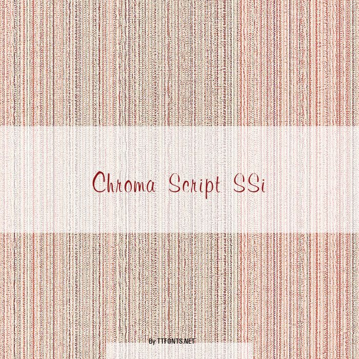 Chroma Script SSi example