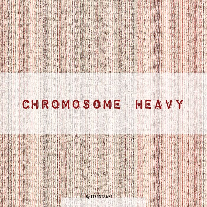 Chromosome Heavy example