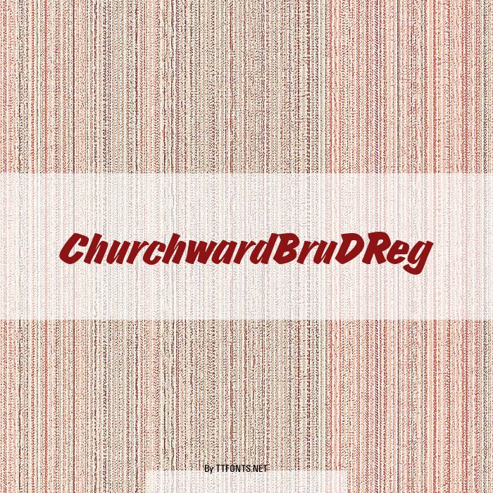 ChurchwardBruDReg example