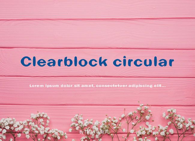 Clearblock circular example