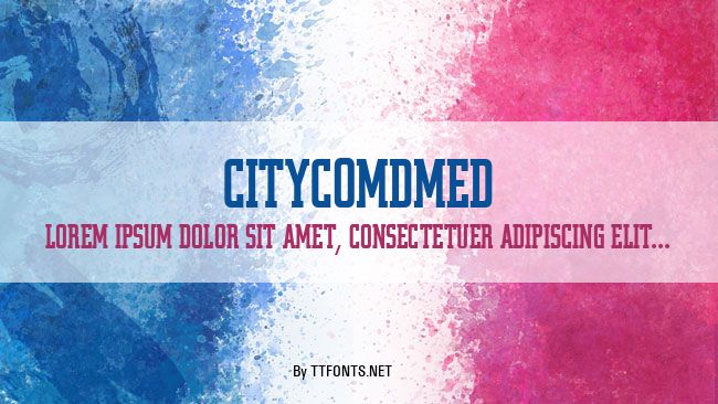 CityComDMed example