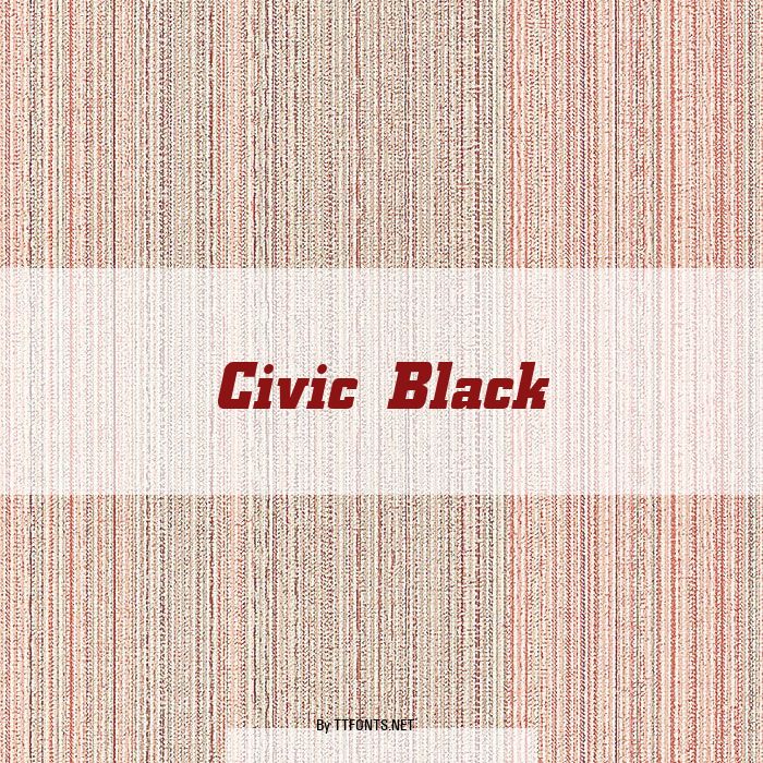 Civic Black example
