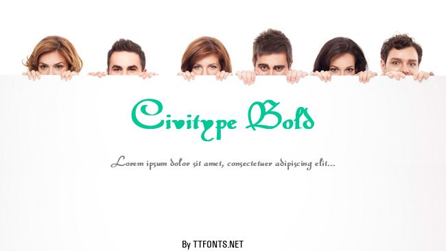 Civitype Bold example