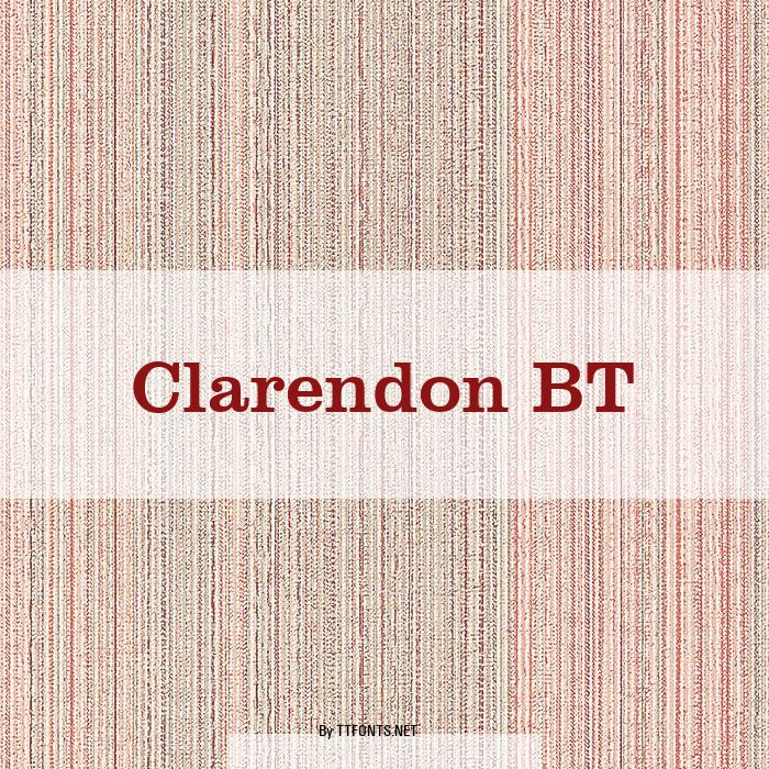 Clarendon BT example