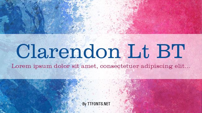 Clarendon Lt BT example