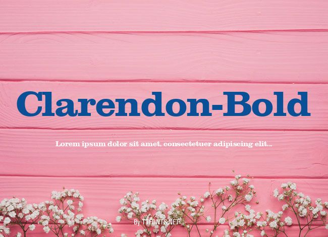 Clarendon-Bold example