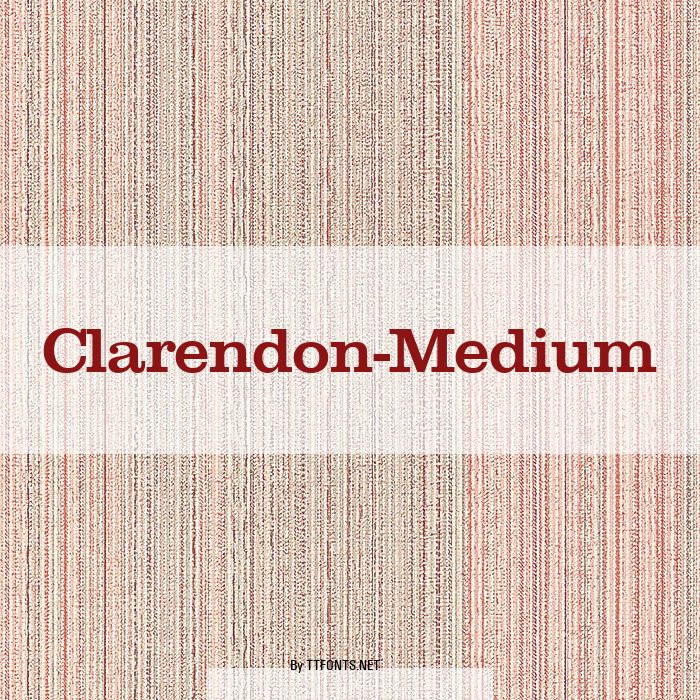 Clarendon-Medium example