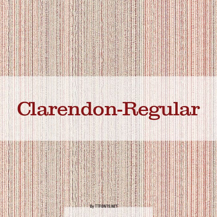 Clarendon-Regular example