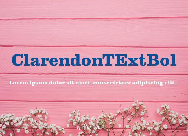 ClarendonTExtBol example