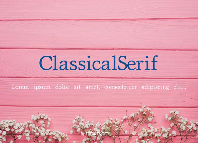 ClassicalSerif example