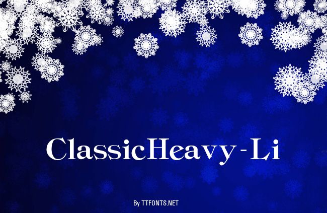 ClassicHeavy-Li example